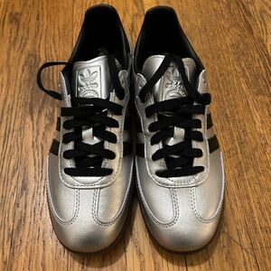 Silver Adidas Sambas